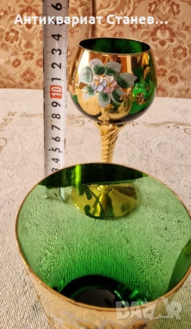 Комплект Bohemia Гарафа + 6 чаши, снимка 8 - Чаши - 51882752