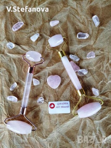 Луксозен подарък - комплект ролер и ГУА ША розов кварц. 8 март, снимка 3 - Други - 33284007