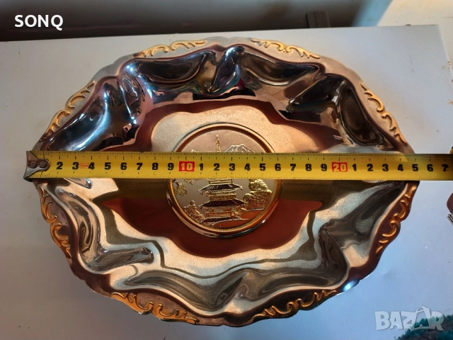 Страхотен Позлатен Съд - Фруктиера, снимка 8 - Антикварни и старинни предмети - 52923720