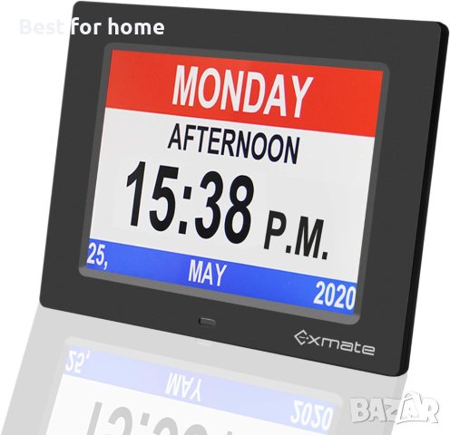 Цифров голям часовник -календар- фоторамка Exmate, снимка 6 - Други - 43510583