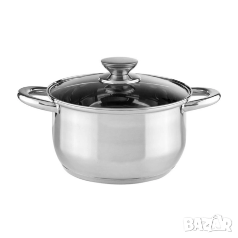 Комплект съдове за готвене Muhler  от 8 части, неръждаема стомана, снимка 2 - Съдове за готвене - 52133752