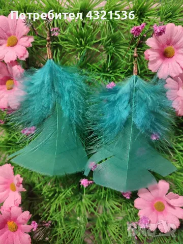 Обеци с пера, снимка 1