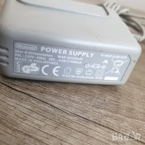 Зарядно Nintendo EU 2-пиново Nintendo 2DS 3DS 2DS XL 3DS XL, снимка 2 - Nintendo конзоли - 49539572