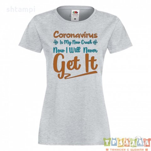 Дамска тениска Corona virus корона вирус Covid 19 Ковид
