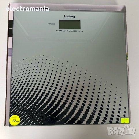 дигитален кантар за телесно тегло,Rosberg’ R51650C, снимка 2 - Други - 43176243