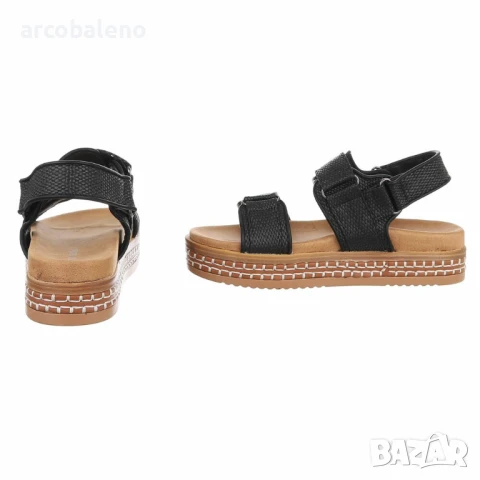 Дамски сандали на танкетка, 3цвята , снимка 11 - Сандали - 50921393