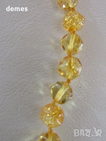 Елегантно дамско колие от първокласен Балтиийски кехлибар, снимка 8 - Колиета, медальони, синджири - 43442021