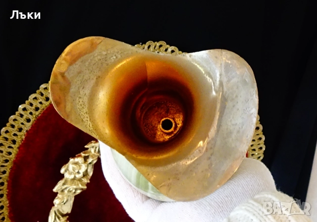 Посребрена ваза,свещник оникс 2.2 кг.,месинг. , снимка 11 - Антикварни и старинни предмети - 52673709