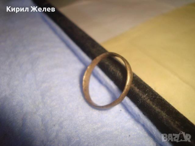 СТАРА БРОНЗОВА ФИНА ХАЛКА РЕТРО СТИЛ ПРЪСТЕН РЪЧНА ИЗРАБОТКА 29133, снимка 4 - Антикварни и старинни предмети - 37412655