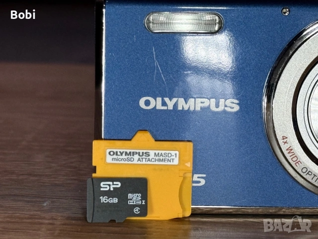 Olympus X 925 син металик 12MP 4x zoom, снимка 4 - Фотоапарати - 53301247