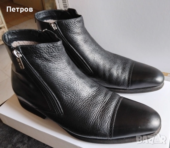 Ръчно правени кожени боти Pakerson 43, снимка 4 - Мъжки боти - 53198599