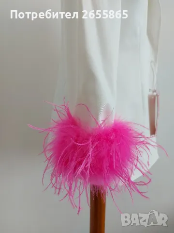 Блейзър с пера от марабу , снимка 4 - Сака - 50377933