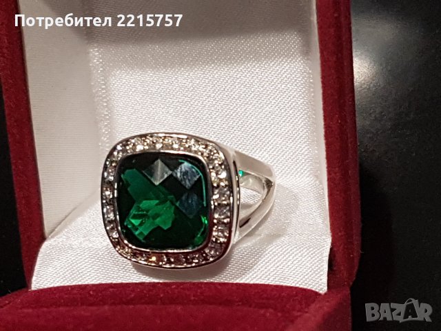 Бижутерия:К-ти със зелени кристали,тюркоаз и ачаьо., снимка 3 - Бижутерийни комплекти - 35721907