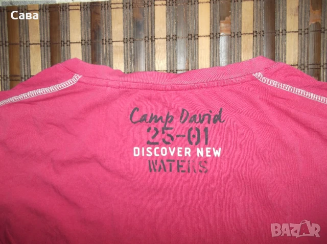 Тениски CAMP DAVID  мъжки,2ХЛ  /бяла,червена,розова/, снимка 15 - Тениски - 50328972