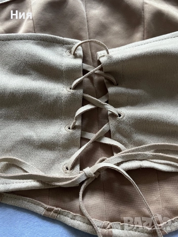 Дамски потник с връзки на гърба, снимка 2 - Потници - 51660280