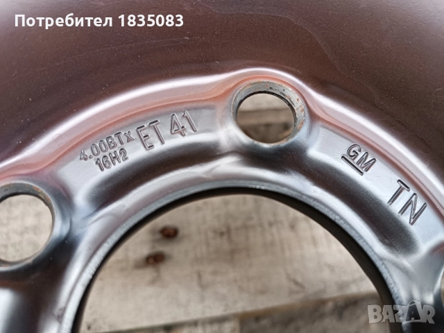 Резервна гума/патерица 16ка 5х110 Opel GM, снимка 4 - Гуми и джанти - 52113871