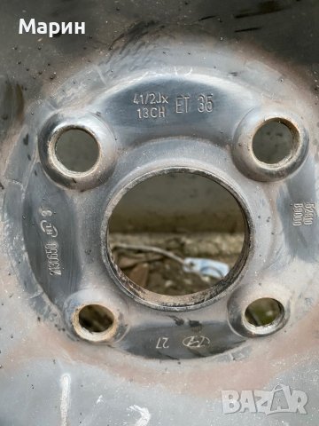 Метални джанти 13 цола 4х100, снимка 9 - Гуми и джанти - 38927267