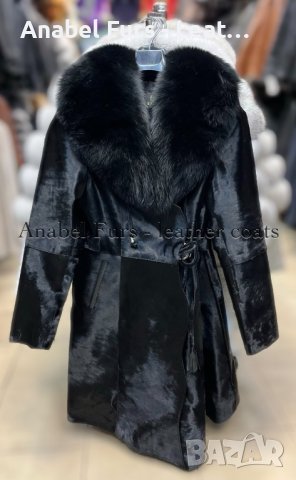 Дамски палта от кашмир и естествен косъм от лисица, снимка 14 - Палта, манта - 35535163