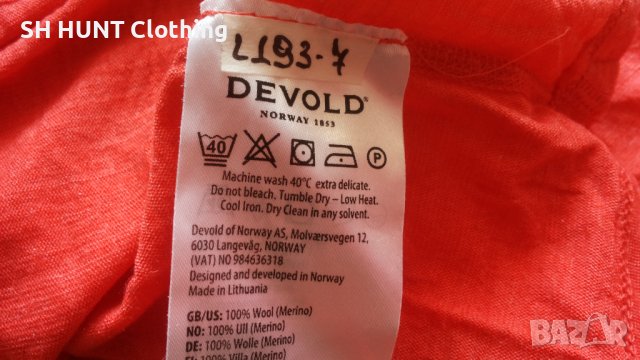 DEVOLD T-Shirt 100% Merino Wool размер L - XL тениска 100% Мерино вълна - 577, снимка 16 - Тениски - 43010898