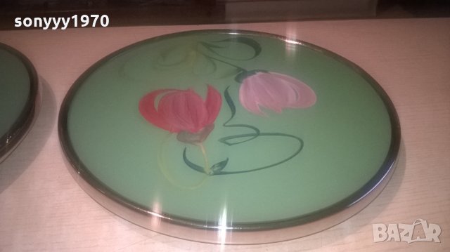 Въртящти се метално-стъклени стойки за колекция или торта 30 см, снимка 7 - Колекции - 27474533