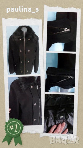 Два различни броя / Марково палто "H&M" cashmere , снимка 18 - Палта, манта - 47822775