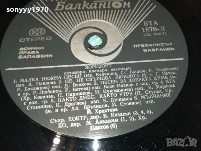 ХОРИЗОНТ 4-ПЛОЧА 1906251010, снимка 11 - Грамофонни плочи - 50720517