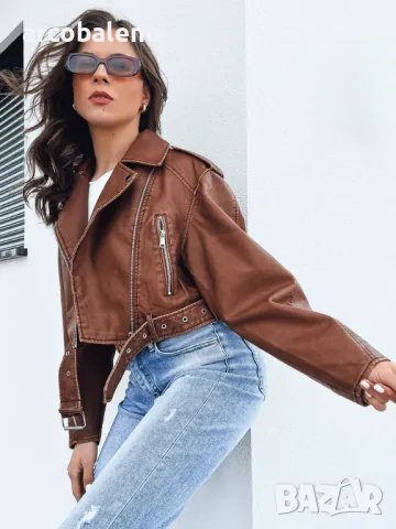 Дамско кожено яке BADEN, 3цвята , снимка 4 - Якета - 47751169