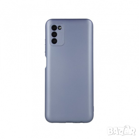 Силиконов калъф гръб кейс Silicone Metallic Cover - iPhone 11 (6.1), Светлосин, снимка 3 - Калъфи, кейсове - 36480697