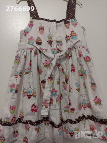 Лятна рокля на кексчета 4 г., снимка 2 - Детски рокли и поли - 39642427
