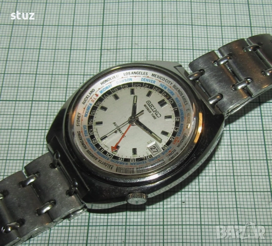 Мъжки часовник Seiko World Time, снимка 2 - Мъжки - 52617303