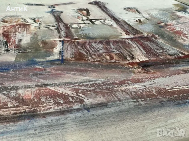 Картина на Венелин Петров Орлов Мост 1998, снимка 5 - Антикварни и старинни предмети - 49413679