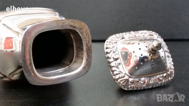 Антична посребърна солничка E.P.C England, снимка 5 - Антикварни и старинни предмети - 28097132