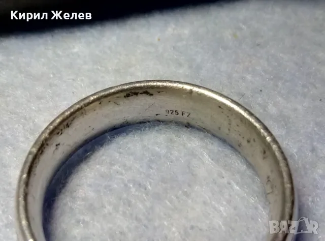 СТИЛНА СРЕБЪРНА ХАЛКА ПРЪСТЕН с ГРАВИРАНО ИМЕ Jacqueline / ЖАКЛИН Марково СРЕБРО 925 FZ 48898, снимка 3 - Пръстени - 50061221