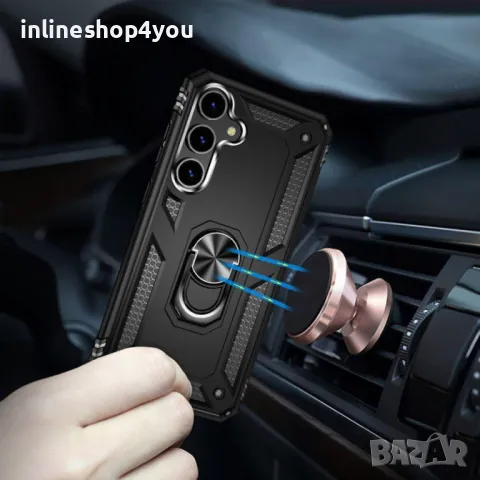 Удароустойчив Кейс RingCase за Samsung Galaxy S24 FE, снимка 5 - Калъфи, кейсове - 48852421