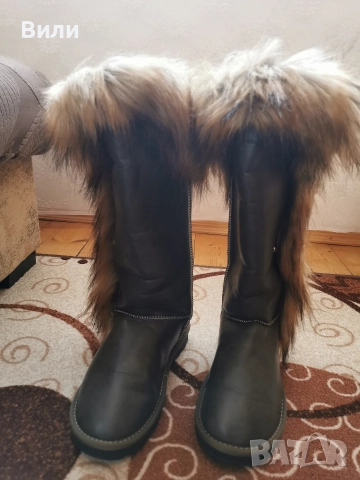 Ботуши с косъм , снимка 3 - Дамски ботуши - 52791257