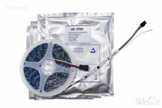 Адресируеми LED ленти WS2812B RGB 5V – 60LED/m и 144LED/m