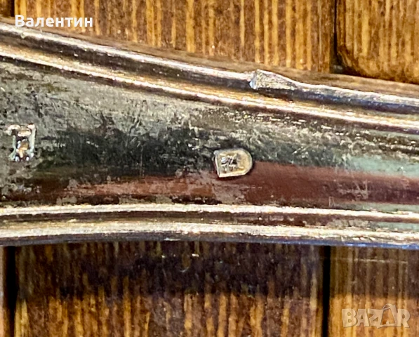 #0011# Комплект прибори за хранене за 6 души. Винтидж. Италия. Неръждаема стомана/посребрена., снимка 3 - Прибори за хранене, готвене и сервиране - 50685408