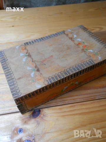 Стара дървена кутия , снимка 5 - Други ценни предмети - 28410558