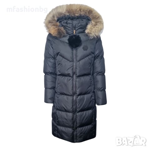 Дълго яке с естествен пух от Лисица City Angels Jeans от S до 5XL, снимка 10 - Якета - 44138692