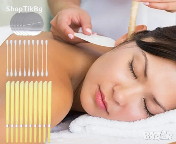 Ароматни восъчни свещи за уши за ефективно премахване на ушната кал 10 бр, снимка 7 - Други стоки за дома - 49104134