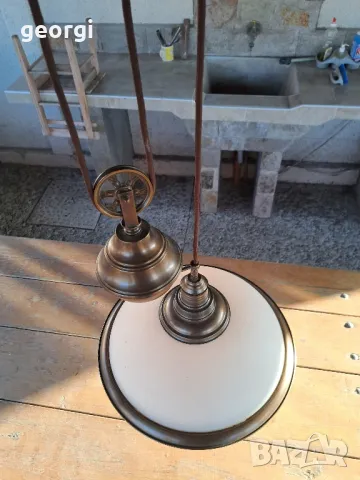 месингов полилей с променлива дължина уникат      18/1, снимка 7 - Полилеи - 49002758