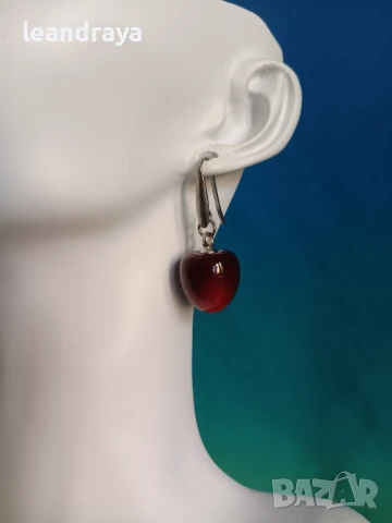 Обеци череши, снимка 6 - Обеци - 46641495