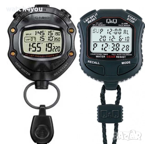 НОВИ ПРОФЕСИОНАЛНИ СПОРТНИ ХРОНОМЕТРИ CASIO И Q&Q. ХРОНОМЕТЪР QQ HS45J КАСИО HS-80TW-1EF. STOPWATCH