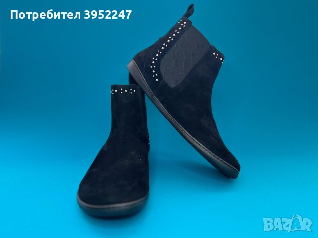 Боси Обувки ZAQQ SPARQLE Shine Velours Black размер 43 ПРОМО, снимка 4 - Дамски боти - 43832379
