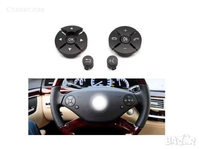 Mercedes S-Class W221 Facelift Капачета за волан , снимка 2 - Части - 50221276