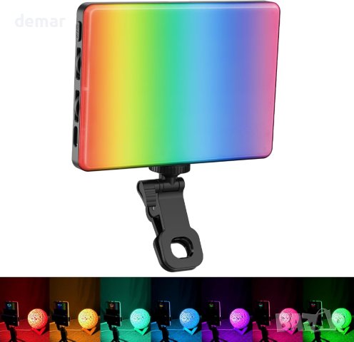 Youlisn RGB лампа за селфи за мобилен телефон, лаптоп, фотоапарат