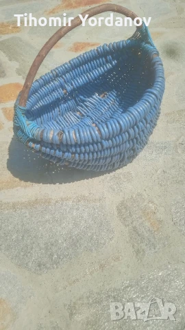 Плетена кошница , снимка 6 - Антикварни и старинни предмети - 51343923
