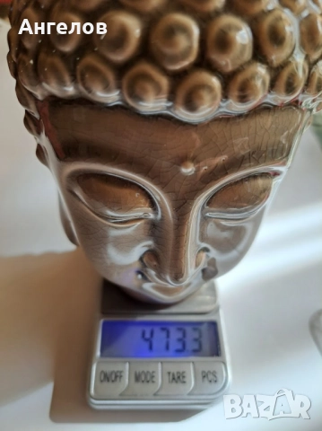 Буда от масивен порцелан с кракле ефект, снимка 2 - Други ценни предмети - 51691206