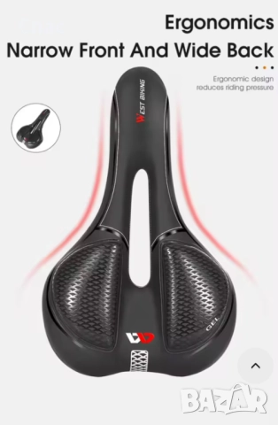 Седалка за велосипед West biking, снимка 9 - Аксесоари за велосипеди - 52181138