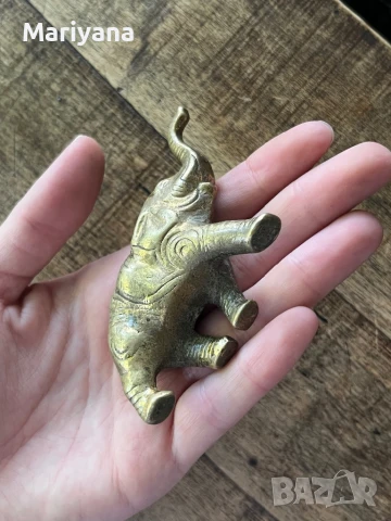 Винтидж фигурка на слон (бронз), снимка 4 - Колекции - 51272822